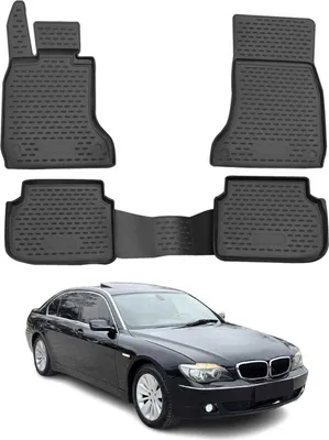Produktbild von OMAC Gummimatten Fußmatten für BMW 7er F01 2008-2015 Automatten Schwarz 4x
