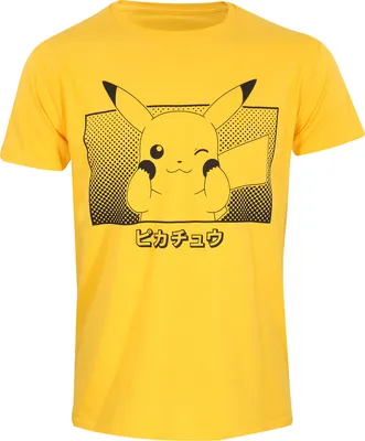 Produktbild von Pokemon T-Shirt Pikachu Katakana Größe XL