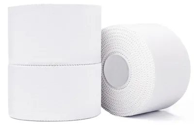 Produktbild von Sporttape 3 Rollen 3,8cmx10m Weiß Hypoallergen Latex-frei