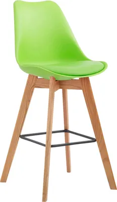 Produktbild von 2er Set Barhocker HLO-CP40 Kunststoff natura grün