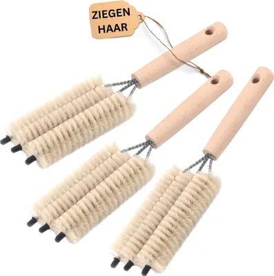 Image de Novaliv 3x brosse pour radiateur Radiateur à ailettes Brosse de nettoyage pour radiateur 25x8x3cm IDEAL comme chauffage Brosse de nettoyage à ailettes Fourche triple de radiateur Plumeau dustoff