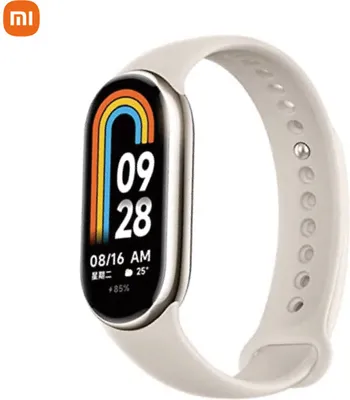 Zdjęcie produktu dla (MI) Opaska na rękę 8 150 trybów sportowych Monitorowanie saturacji krwi, tętna i snu Różne opaski z zapięciem błyskawicznym Opaska Mi Opaska inteligentna Opaska sportowa (jasnozłota)