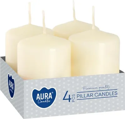 Zdjęcie produktu dla Świeca wotywna BISPOL Aura 7H 6CM SW40/60 KREMOWA 4szt.