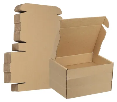 Productafbeelding van 31 verzenddozen - golfkartonnen dozen, afmetingen 20 x 14 x 4 cm