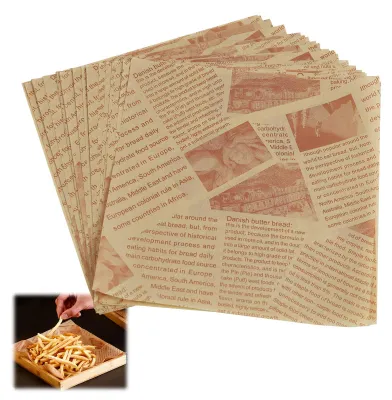 Hamburgerpapier 18 x 18 cm, 50 Blatt, fettdicht, BPA-frei