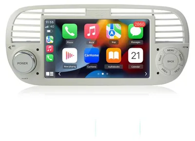 Obrázek produktu pro 7palcové autorádio Android 1+32 GB pro Fiat 500 2007–2015, bezdrátové CarPlay, Android Auto, WiFi, GPS, navigace, RDS, DSP, DAB+, BT