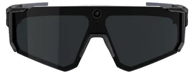 Produktbild von COLMI V03 Sports Sunglasses, Smarte Sport Sonnenbrille mit 8MP Kamera, Audio, Bluetooth 5.3, IP54 - Ausführung: Schwarz mit schwarzen Gläsern