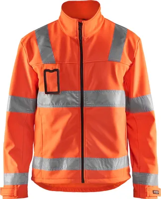 Produktbild von Blakläder High Vis Softshell Jacke 4838 2517 in zwei Farben, Farbe:orange, Größe:M