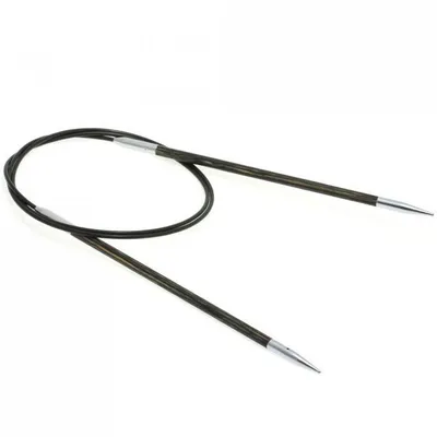 Produktbild von Lana Grossa Rundstricknadel Designholz lala BERLIN, Rundstricknadel 360°-Nadelseil:80 cm / Ø 4.0 mm