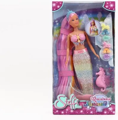 Produktbild von Simba Toys Steffi LOVE Mermaid, Modepuppe, Weiblich, 3 Jahr(e), Junge/Mädchen, 116 g, Gemischte Farben