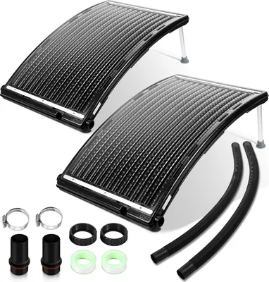 Produktbild von TolleTour 2X Set Solar Poolheizung – Gebogene Solar-Heizung für Pools, 15 L, Ø38 mm, Poolzubehör