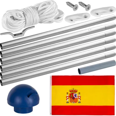Obrázek produktu pro FLAGMASTER Vlajkový stožár vč. vlajky Španělsko, 650 cm