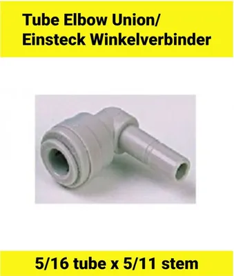 Obrázok produktu pre Násuvná uhlová spojka 5/16 rúrka x 5/16 stopka