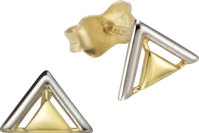Produktbild von F Ohrstecker 375/- Gold 1,2cm mehrfarbig 324320083-2