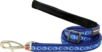 Image de Laisse en nylon Red Dingo Cosmos bleue, largeur : 12 mm