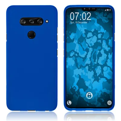 Produktbild von PhoneNatic Case kompatibel mit LG V40 ThinQ - blau Silikon Hülle matt Cover