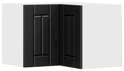 Obrázek produktu pro vidaXL Nástěnná rohová skříň LUCCA, černá, 57 x 57 x 40 cm, materiál: dřevotříska