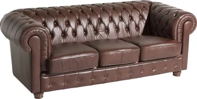 Produktbild von Max Winzer Sofa 3-Sitzer Bridgeport - Wischleder braun - Maße: 200 x 98 x 76 cm