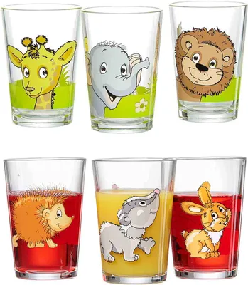 Produktbild von Ritzenhoff & Breker Kinderbecher 6er Set Dschungeltiere & Waldtiere