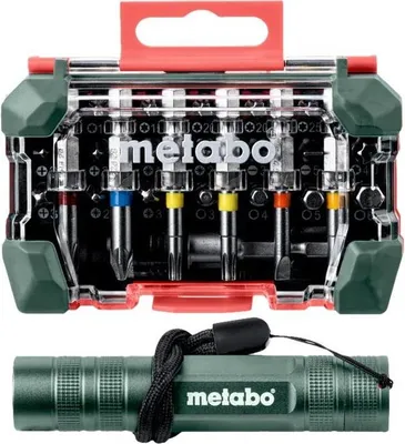 Immagine prodotto di Metabo - Set di punte per cacciavite, adattatore e portapunte - 29 pezzi - torx, phillips, pozidriv, slot - lunghezza: 50 mm, 25 mm (626721000)