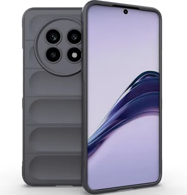 Produktbild von Handyhülle für Realme 13 Pro/Realme 13 Pro+ Weich TPU Silikon Stossfest Anti-rutsch Hülle Dunkelgrau