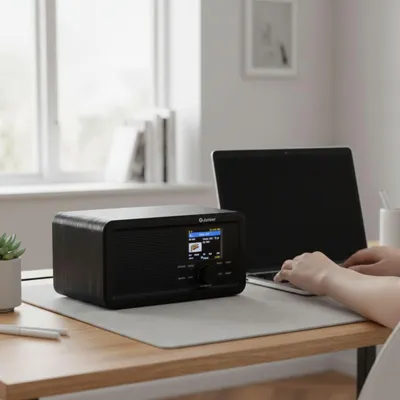 Zdjęcie produktu dla Soundmaster DAB900SW, Przenośny, Analogowe i cyfrowe, DAB+, FM, 5 W, LCD, 10,9 cm (4.3")