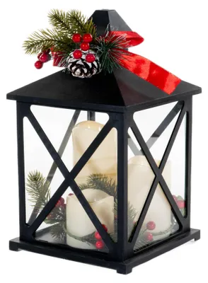 Immagine prodotto di Lanterna elettrica decorativa modello grande 3 LED effetto fiamma