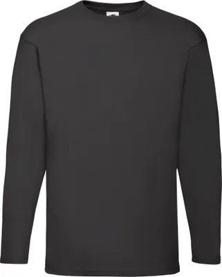 Obrázek produktu pro Fruit of the Loom - Pánské/dámské tričko s dlouhým rukávem "Valueweight" PC5782 (XXL) (černá)