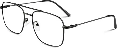 Produktbild von Vintage Pilotenbrille Metallgestell Fake Brille Transparente Linse