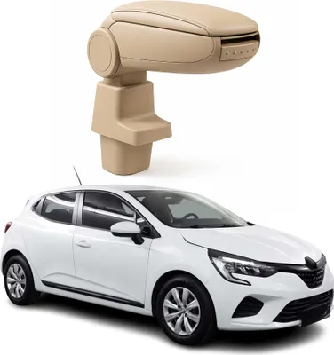 Image de Accoudoir central pour Renault Clio V HB 2019-2023 Vinyl Abs Beige Simili-cuir