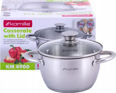 Produktbild von Topf mit Deckel 1,5 l INDUKTION GAS KAMILLE