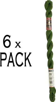 Immagine prodotto di 6x filato perline DMC misura 5, 15 m, 115AR/5-3345, PU