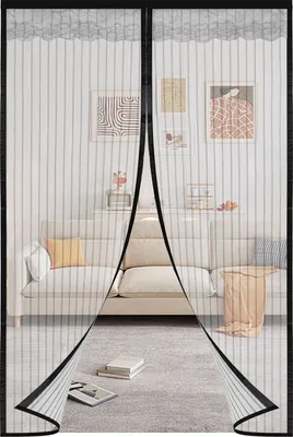 Produktbild von Clanmacy Magnet Fliegengitter Tür 100 x 220 cm Insektenschutz Balkontür Fliegenvorhang Mückenschutz Magnetvorhang Klebemontage Ohne Bohren
