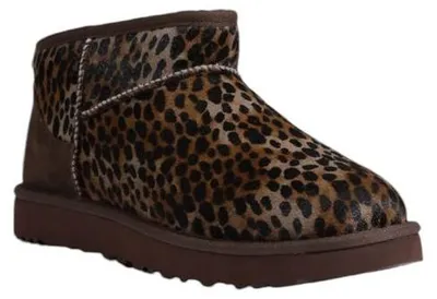 Image de UGG bottines en cuir marron