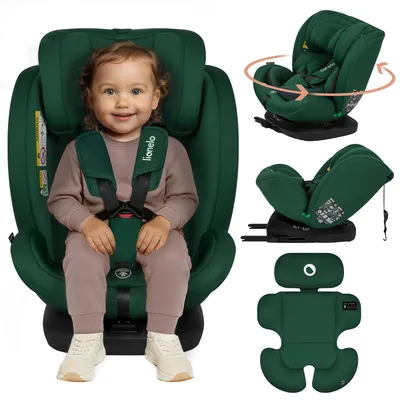 Image de Lionelo Bastiaan i-Size Siège-auto de la naissance à 12 ans, de 0 kg à 36 kg, i-Size, Isofix + Top Tether - Green Forest