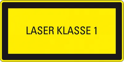 Produktbild von Dreifke® Hinweisschild für Lasereinrichtung Laser Klasse 1, Folie, selbstkl.,...