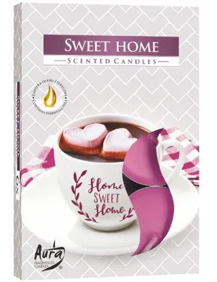 Produktbild von Bispol Duft Teelichter Sweet Home – 6er Pack Aromatische Haushaltskerzen