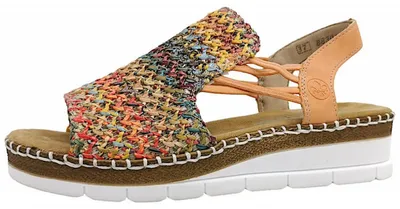 Produktbild von Rieker Flechtana/Morelia Damenschuhe Sandalen Rosa Freizeit