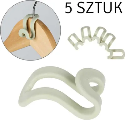 Zdjęcie produktu dla Ag17F Haczyki Na Wieszaki Do Szafy 5Szt