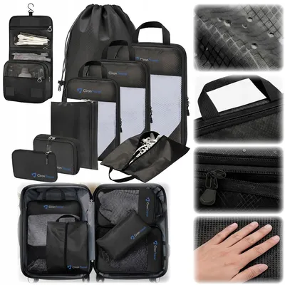 Zdjęcie produktu dla CIRON TRAVEL Organizery podróżne kompresyjne do walizki plecaka 9 elementów