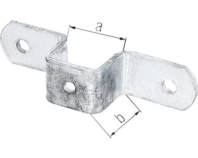 Produktbild von GAH-Alberts Befestigungslasche für Universalpfosten, Stahl, Stahl, 10 Stück(e), 3 cm, 3 cm