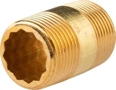 Produktbild von Messing Gewinde-Fitting Distanz Doppelnippel 3/4'-3/4' L= 40 mm, schwere Ausführung