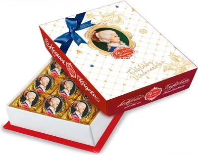 Zdjęcie produktu dla Reber Constanze Mozart kulki z mleka alpejskiego z delikatnym nadzieniem 240g