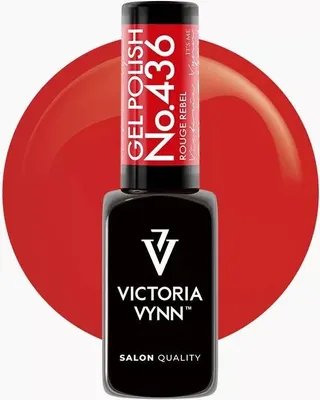 Image de Victoria Vynn | Vernis à ongles hybride - 436 Rouge Rebel - 8 Ml - Rouge intense - Très pigmenté - Vernis hybride