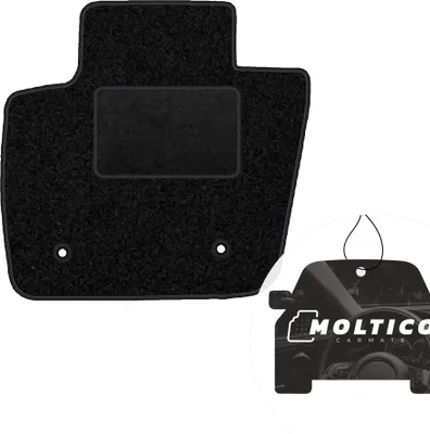 Produktbild von moto-MOLTICO Fahrer Fußmatte Auto Velours Fahrerseite Autoteppiche Schwarz Fahrermatte 1-teilig passend für Ford Mondeo V 2015-2022