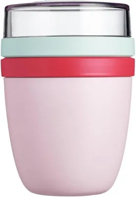 Immagine prodotto di Pratico contenitore per muesli da 500 ml, adatto al congelatore, al microonde e alla lavastoviglie, fragola