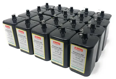 Produktbild von 4R25 6V-Blockbatterie Ersatz für Nissen Laternenbatterie IEC 4R25 20er Set