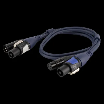 Zdjęcie produktu dla DAP powerCON/XLR M - powerCON/XLR F - DMX / Power 0,75 m