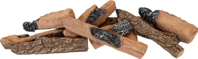 Immagine prodotto di Xaralyn Set realistico di ceppi di legno - Set di legno XL Forest - 10 ceppi in Vetroceramica - per caminetti elettrici