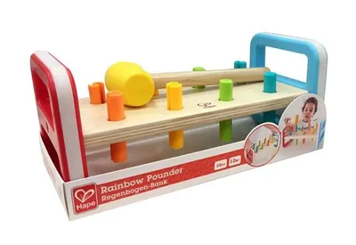 Produktbild von Hape Regenbogen Pounder Kleinkind Spielzeug Kinder Spielzeug ab 12 Monate